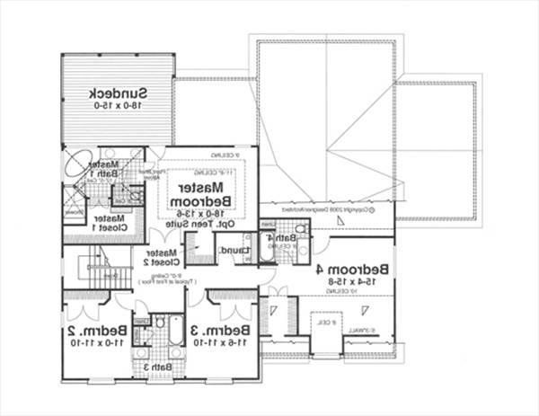Second Floor image of RADCLIFFE House Plan